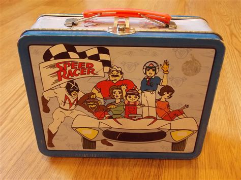 VINTAGE METAL SPEED RACER LUNCH BOX 